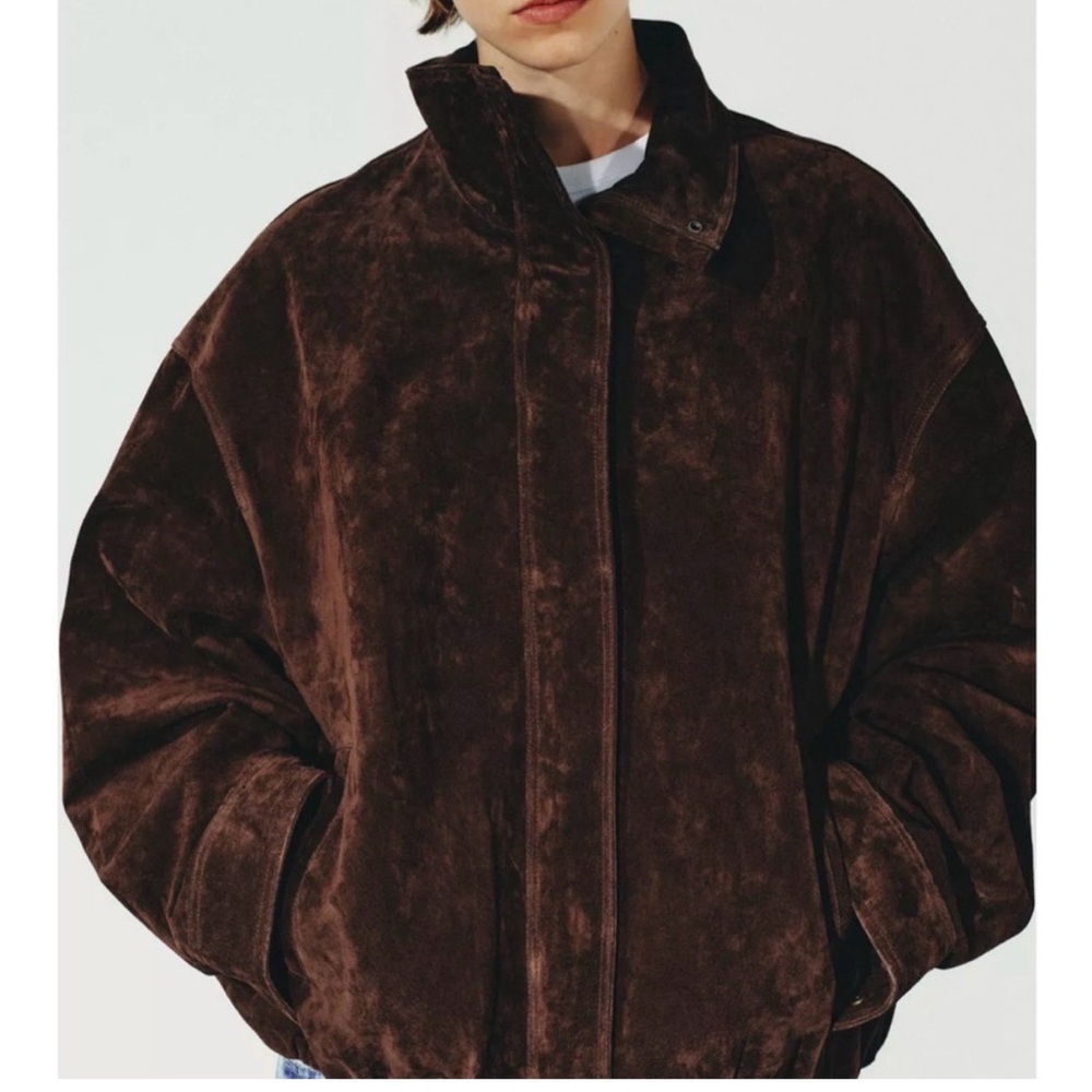 Zara Brown Leather Jacket